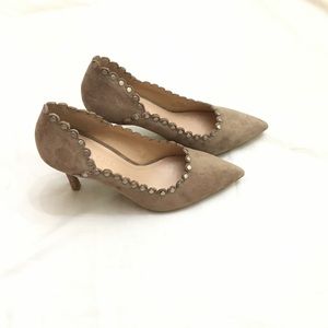COACH Waverly Scalloped Pumps